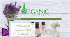 Desktop Screenshot of organicnailboutique.com