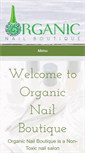 Mobile Screenshot of organicnailboutique.com