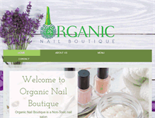Tablet Screenshot of organicnailboutique.com